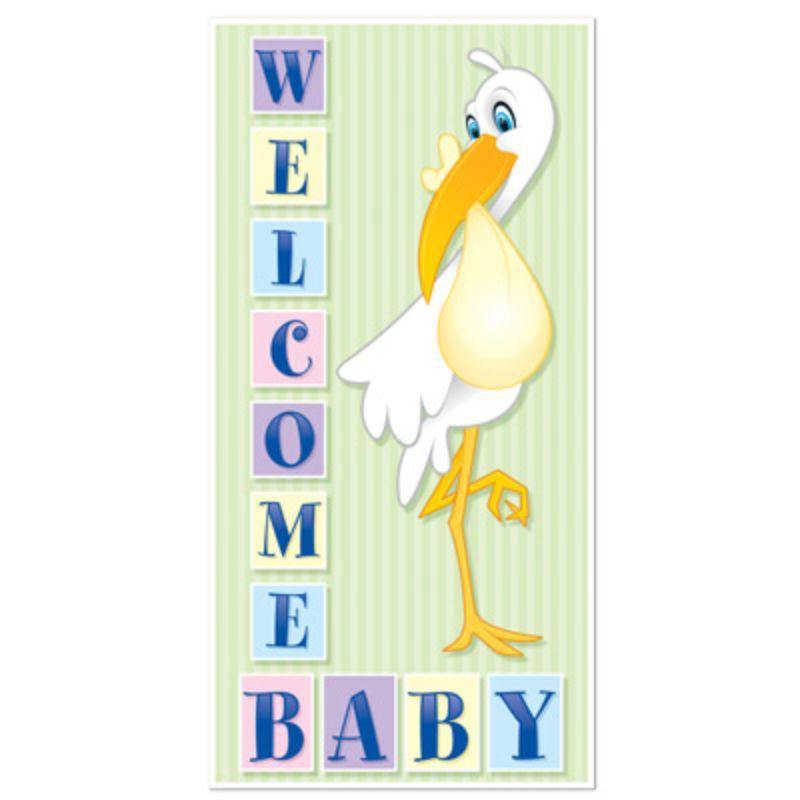 Welcome Baby Door Cover - 76cm x 1.5m