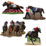 Load image into Gallery viewer, 4 Pack Horse Racing Cutouts - 29cm to 35cm - The Base Warehouse
