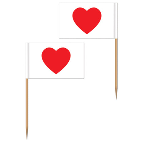 50 Pack Valentine Heart Toothpicks