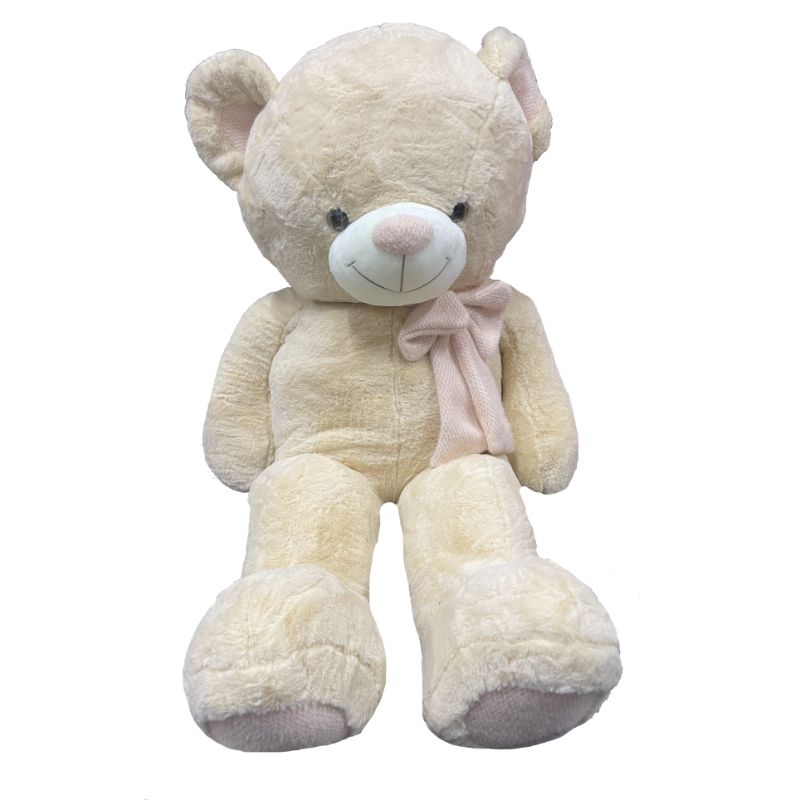 Giant Plush Teddy Bear with Ribbon - 120cm