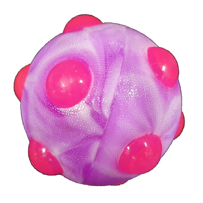 Tie Dye Pop It Bouncing Ball with LED - 9cm