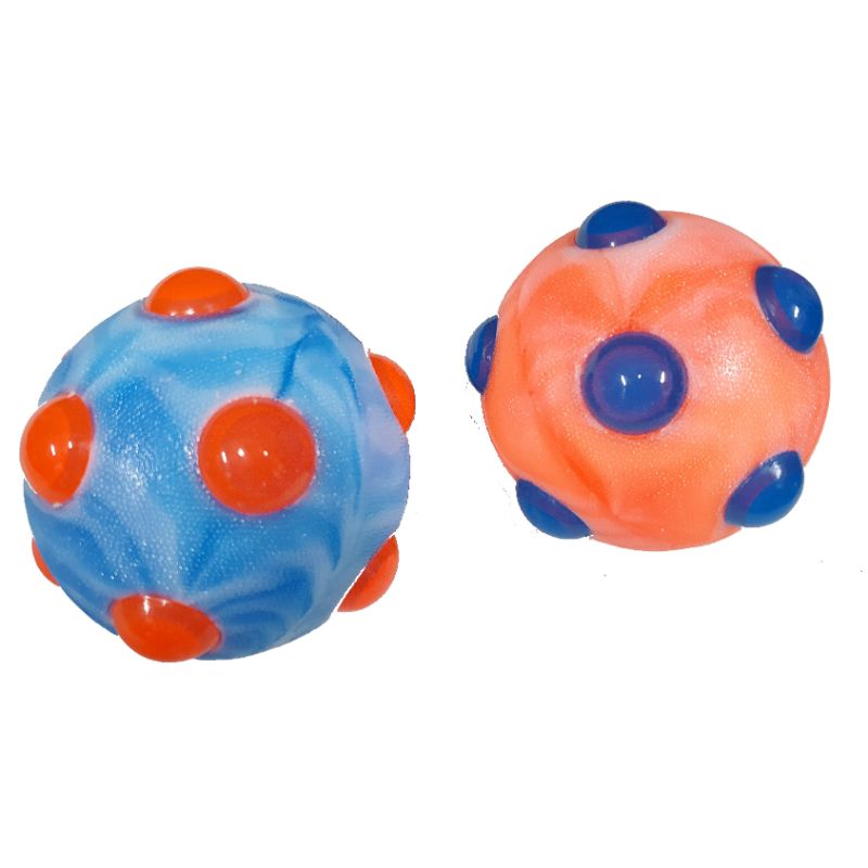 Tie Dye Pop It Bouncing Ball with LED - 9cm