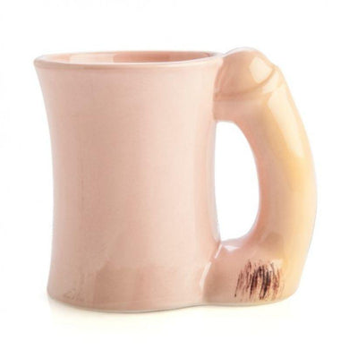 Ceramic Mug with Penis Handle - 13cm x 12.5cm - The Base Warehouse