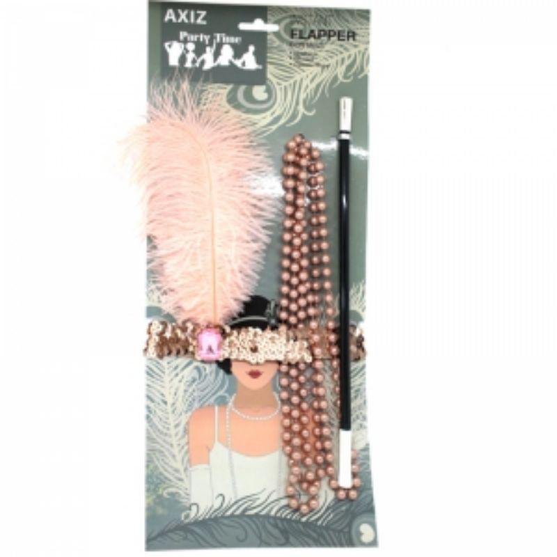 Dusty Pink 20s Accessories Set