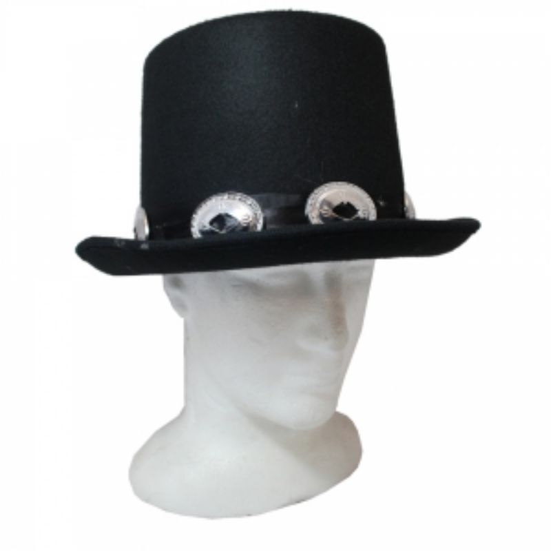 Slash Style Black Top Hat