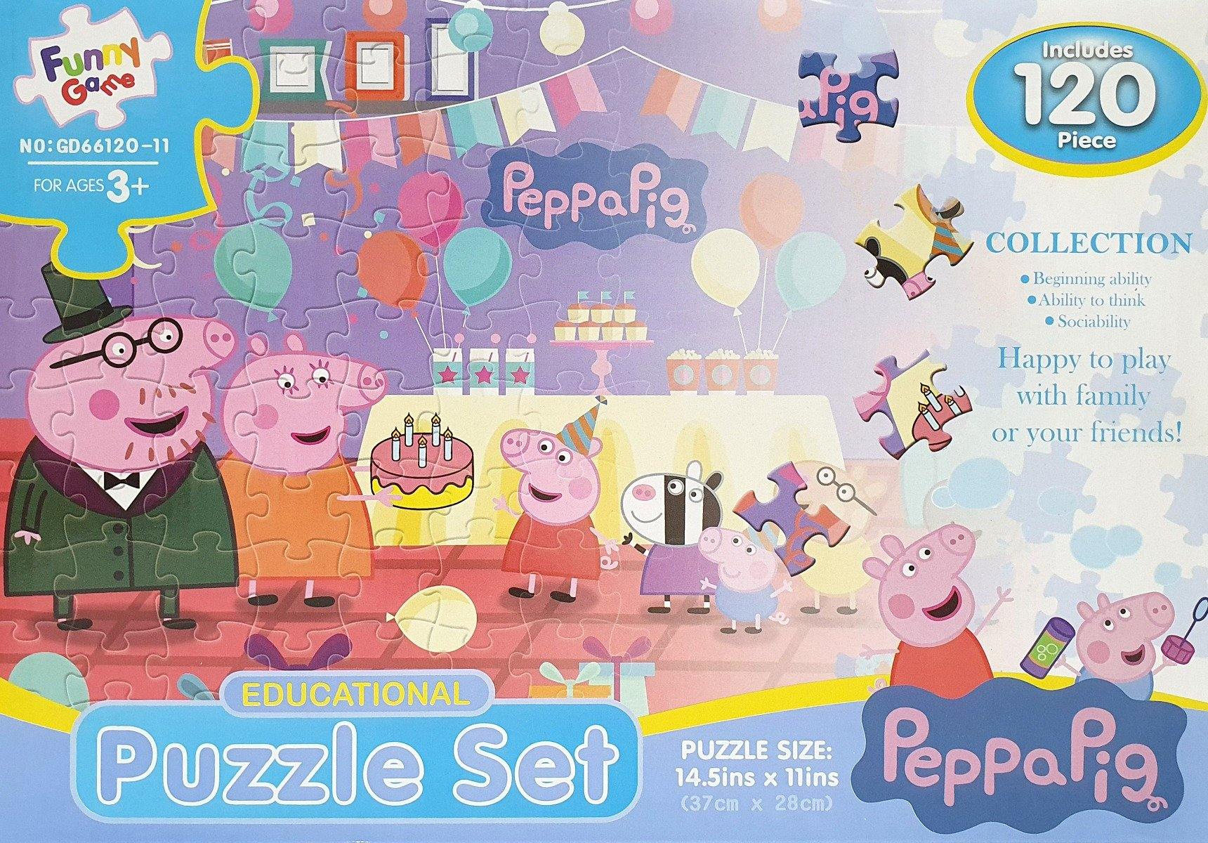 Peppa Pig Puzzle Set - 37cm x 28cm - The Base Warehouse