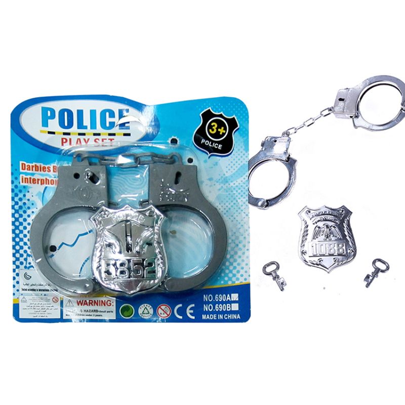 Police Handcuff Toy with Badge