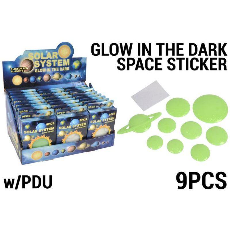 12 Pack Glow in the Dark Solar System - The Base Warehouse