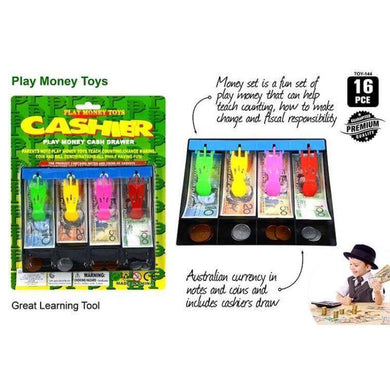 Australia Play Money with Cash Drawer - The Base Warehouse
