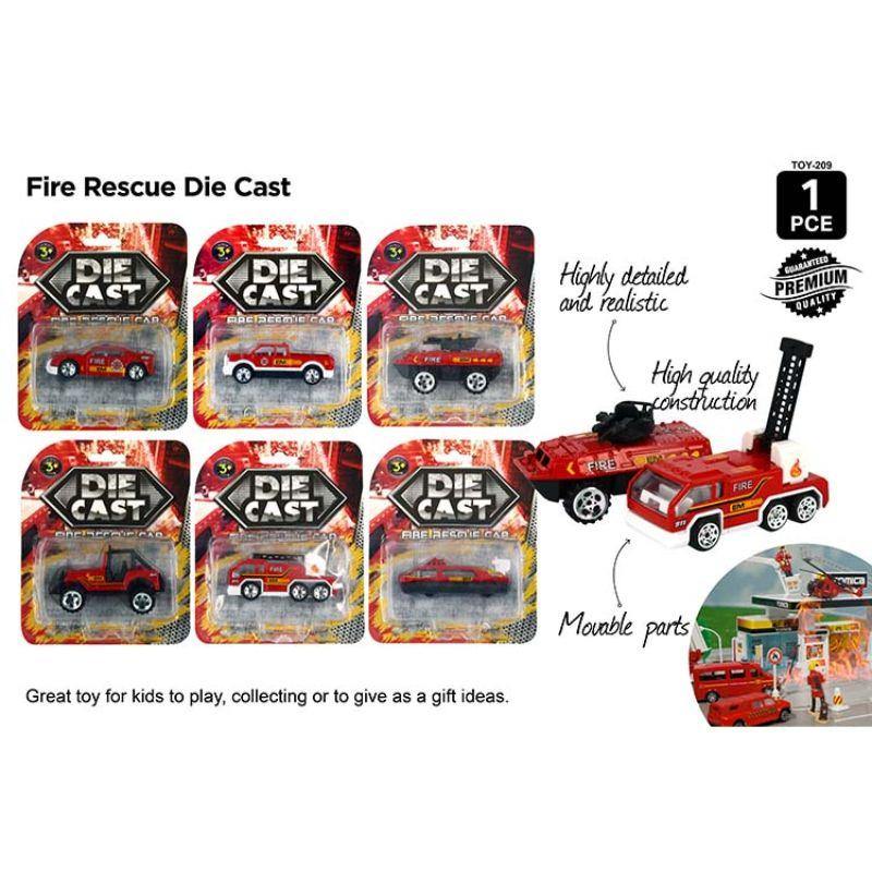 Diecast Fire Rescue Car - The Base Warehouse