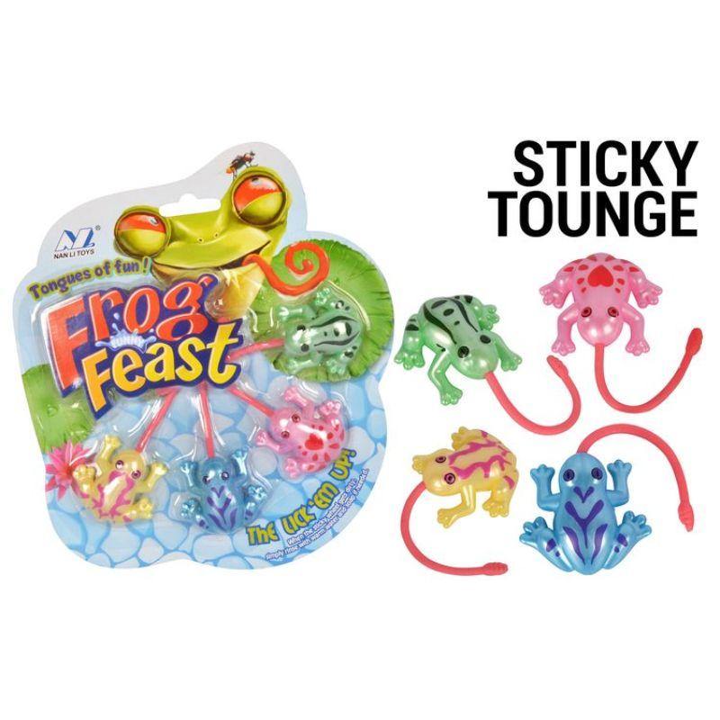 4 Pack Sticky Tongue Frog Feast - The Base Warehouse