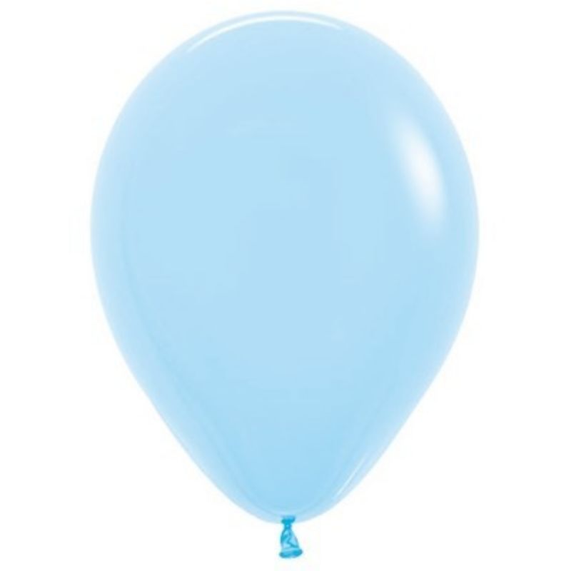 25 Pack Light Blue Biodegradable Latex Balloons - 30cm