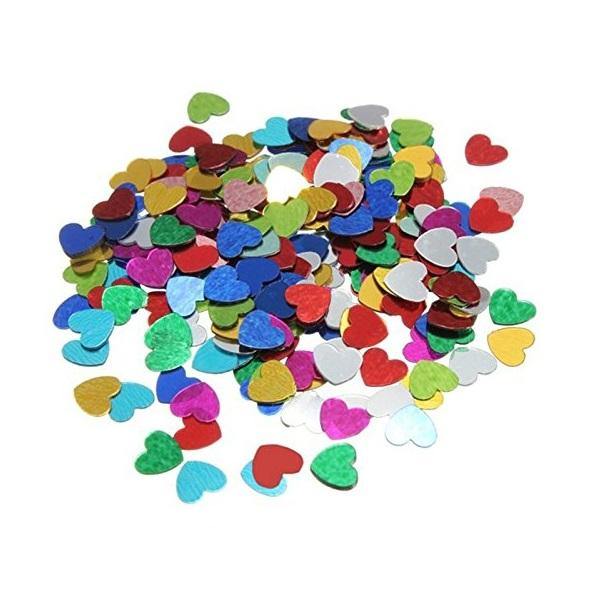 Multi Colour Heart Confetti - The Base Warehouse