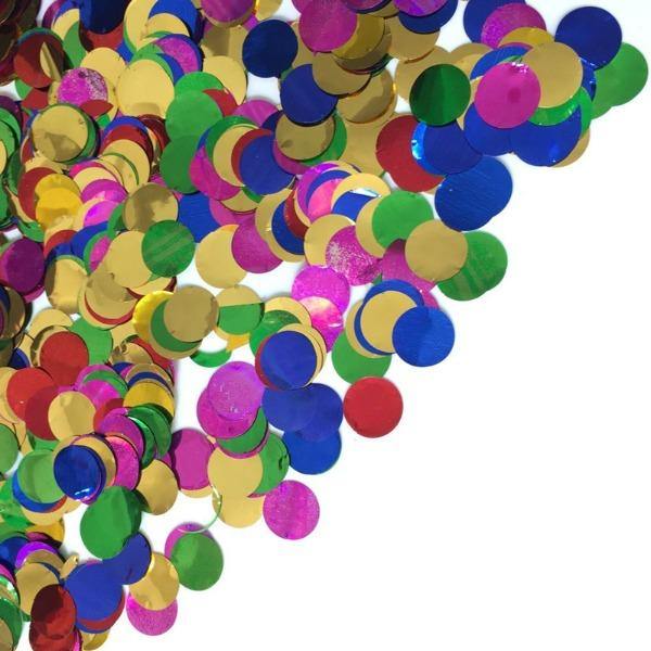 Multi Colour Round Confetti - The Base Warehouse