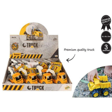 Construction Truck Toy - 12cm - The Base Warehouse