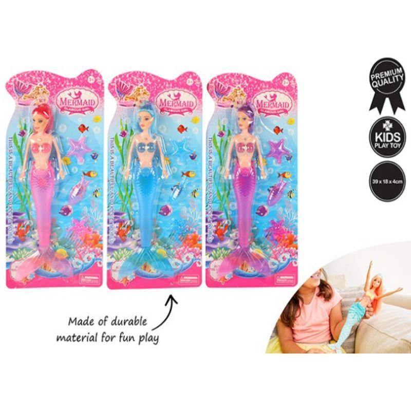 Mermaid Doll with Accessories - 39cm x 18cm x 4cm - The Base Warehouse