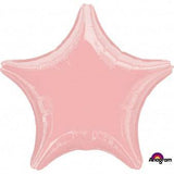 Load image into Gallery viewer, Metallic Pearl Pastel Pink Star Foil Balloon - 45cm - The Base Warehouse
