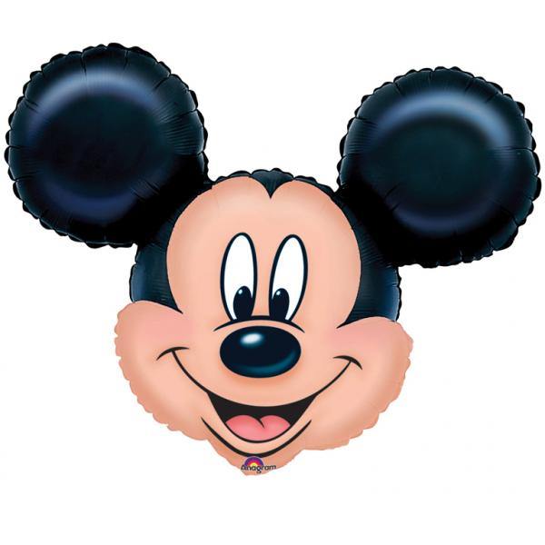 Mickey Mouse Head Foil Balloon - 69cm x 53cm - The Base Warehouse