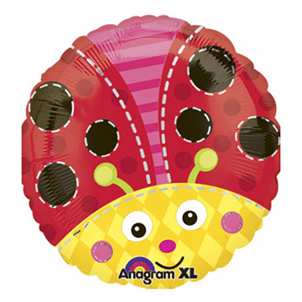 Cute Lady Bug Foil Balloon - 45cm