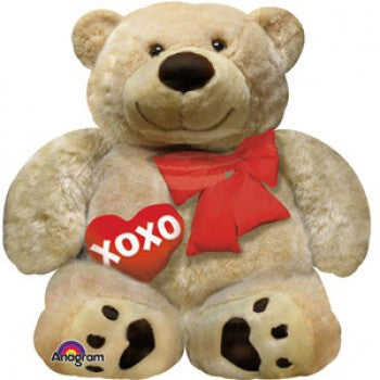 Cuddly Bear Love XOXO Foil Balloon - 69cm x 71cm