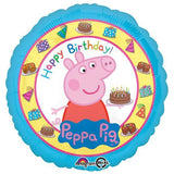 Load image into Gallery viewer, Happy Birthday Peppa Pig Foil Balloon - 45cm - The Base Warehouse
