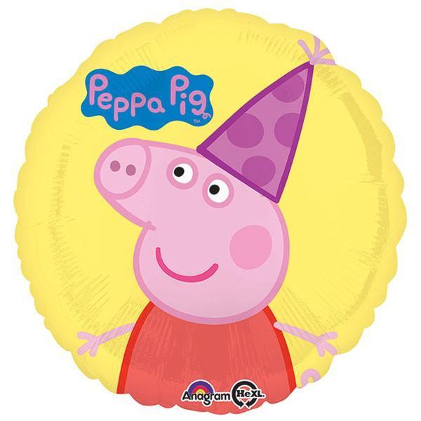 Peppa Pig with Hat Foil Balloon - 45cm