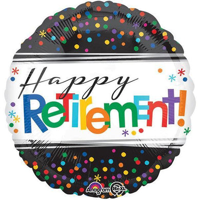 Happy Retirement Foil Balloon - 45cm - The Base Warehouse