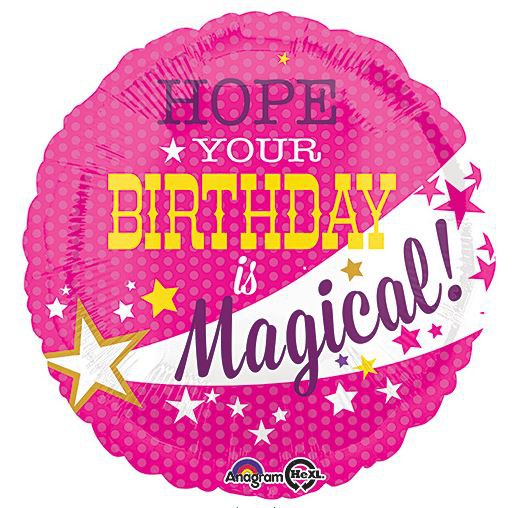 Hope Your Birthday is Magical Foil Balloon - 45cm