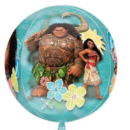 Moana See Thru 2 Sided Orbz Balloon - 38cm x 40cm - The Base Warehouse