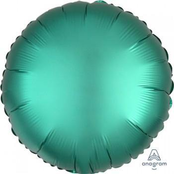 Turquoise Jade Satin Round Foil Balloon - 45cm