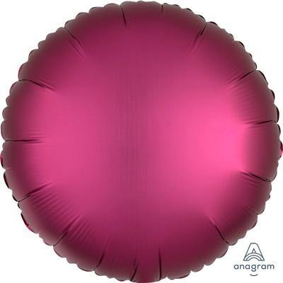 Satin Luxe Pomegranate Circle Foil Balloon - 45cm - The Base Warehouse