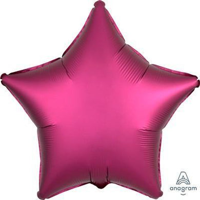 Purple Pomegranate Satin Star Foil Balloon - 45cm - The Base Warehouse