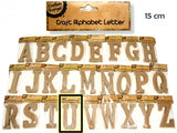 Load image into Gallery viewer, Natural Craft Letter U - 15cm
