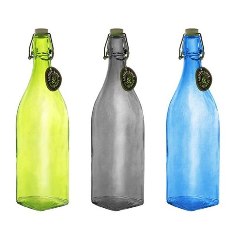 Coloured Glass Water Bottle - 1L