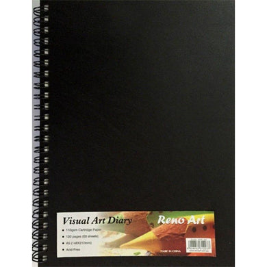 60 Sheets A5 Visual Art Diary - 110gsm - The Base Warehouse