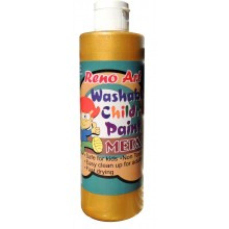 Gold Washable Childrens Paint - 250ml - The Base Warehouse