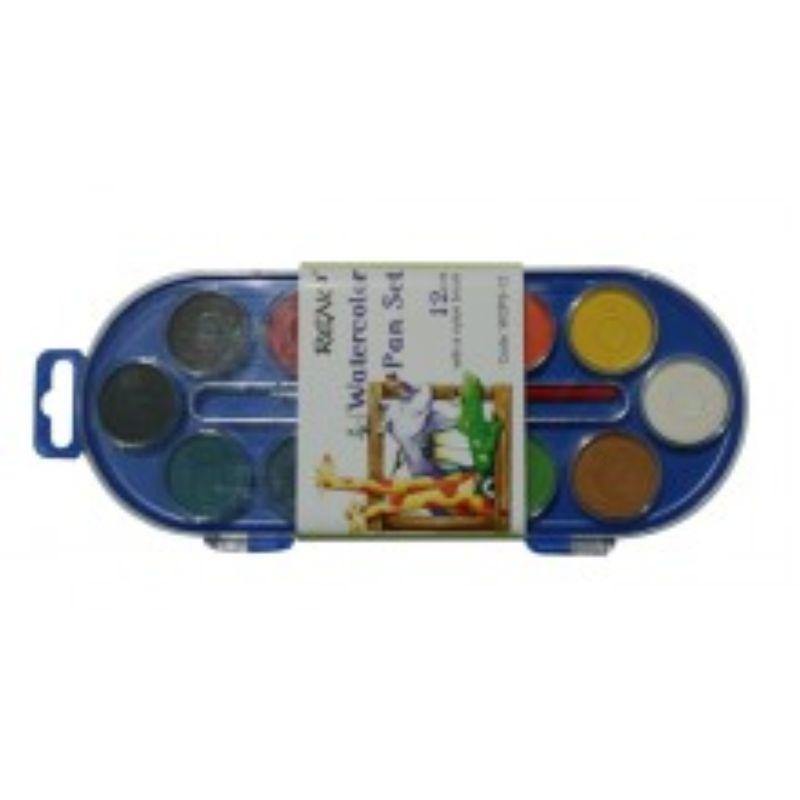 12 Water Colour Tablet Set - The Base Warehouse