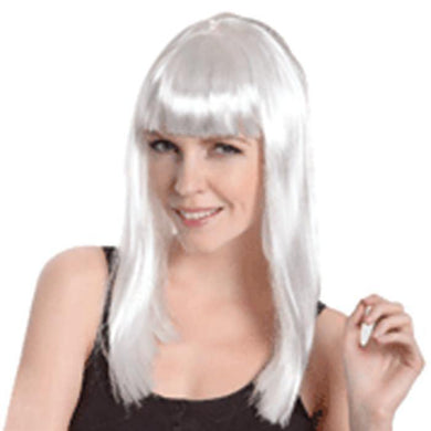 White Long Wig - The Base Warehouse