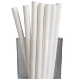 Load image into Gallery viewer, 25 Pack White Paper Straws - 23cm
