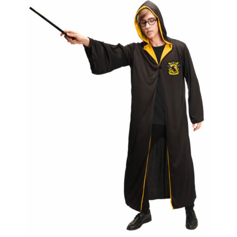 Adults Yellow Wizard Costume - One Size Fits Most
