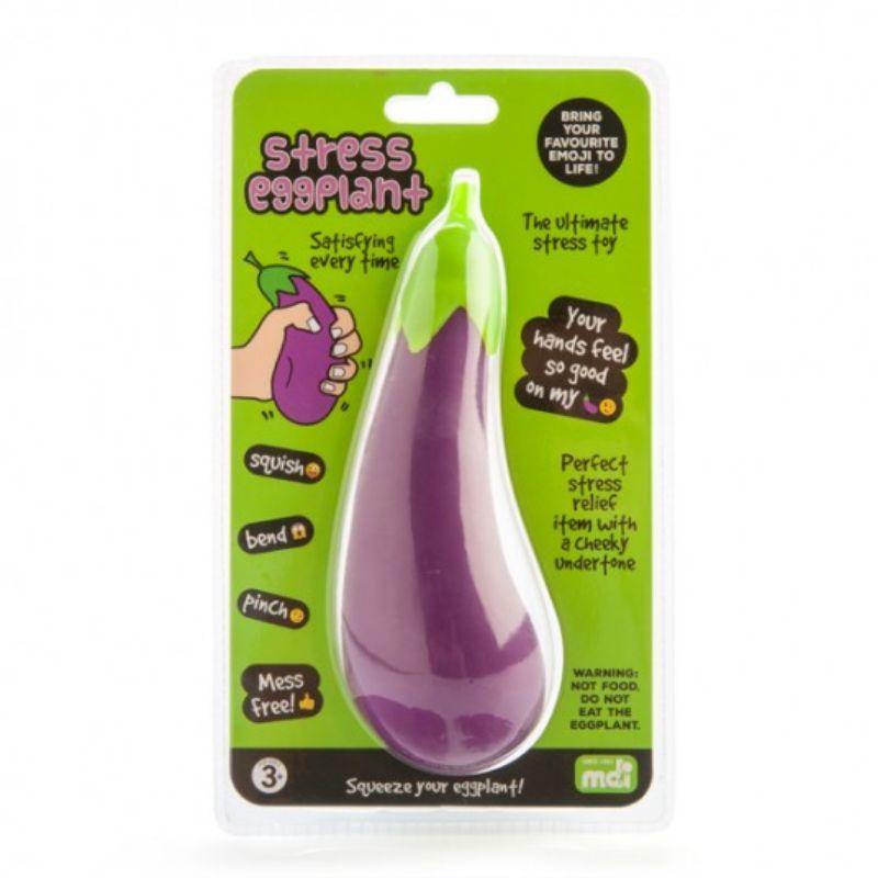 Stress Eggplant - 7cm x 7cm x 16cm