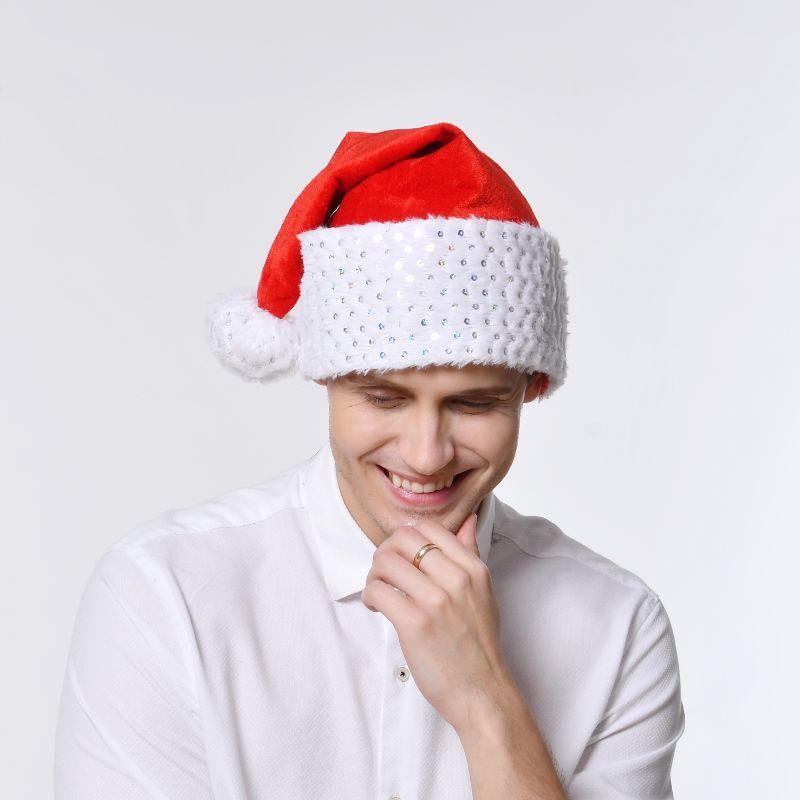 Deluxe Santa Hat with Jewels - The Base Warehouse