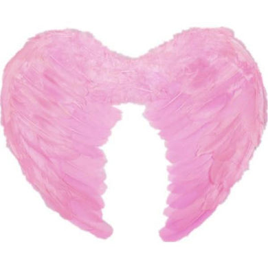Large Pink Feather Wings - The Base Warehouse
