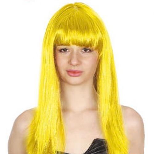 Yellow Lady Long Straight Wig with Fringe - The Base Warehouse