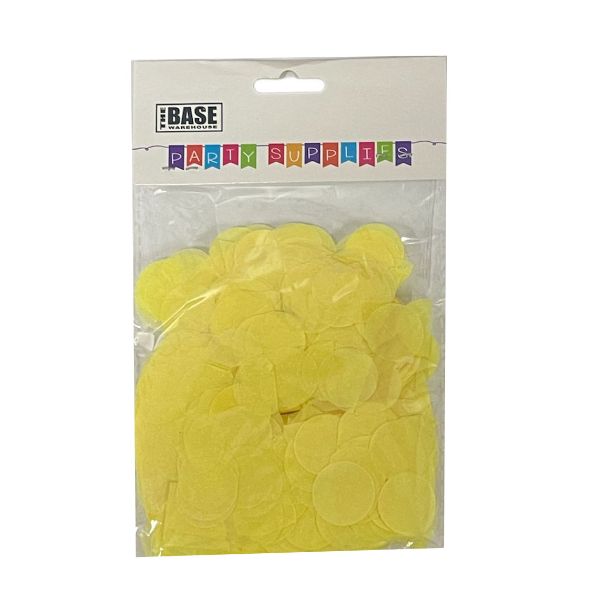 Yellow 2cm Paper Confetti - 20g