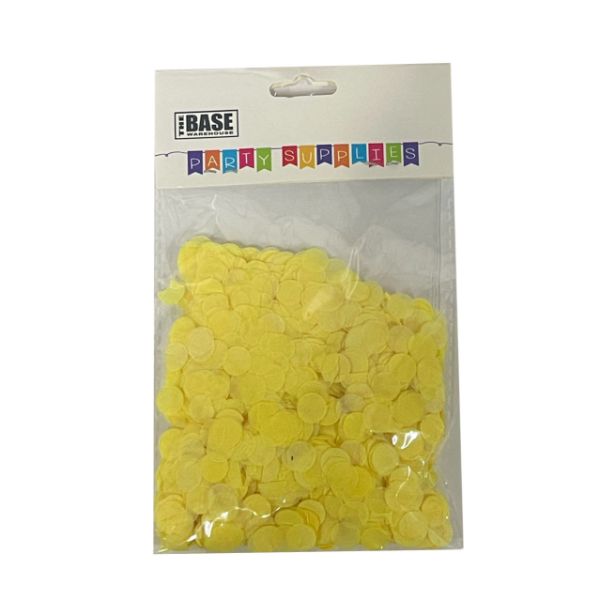 Yellow 1cm Paper Confetti - 20g