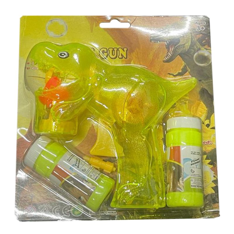 Plastic Dino Bubble Gun Blower - 15cm x 15cm