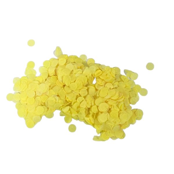 Yellow 1cm Paper Confetti - 20g