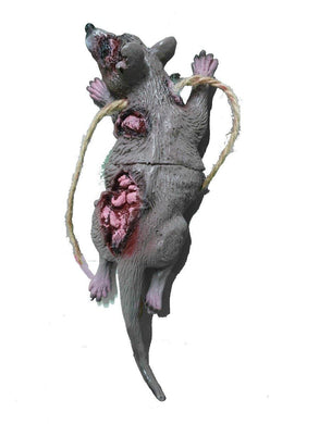 Zombie Rat on Jute String - 22cm - The Base Warehouse